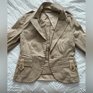 Woman’s Khaki Blazer Jacket